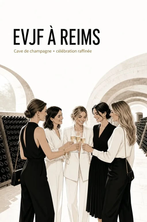 EVJF Reims dans une cave de champagne à Reims