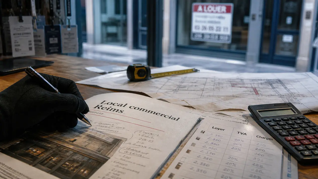 Local commercial Reims : comparer surface et loyer HT/HC avant de visiter