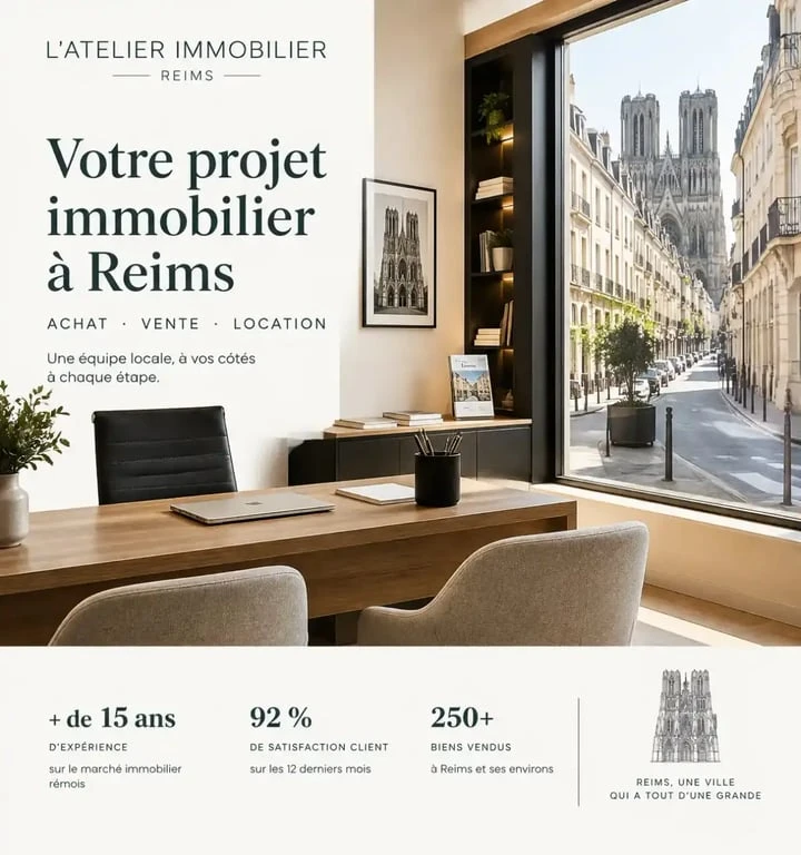 Agence immobilière l'Adresse à Reims, accompagnement personnalisé pour vos projets immobiliers