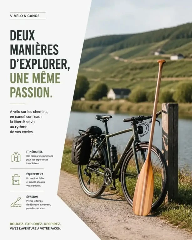 Pack Liberté vélo et canoë à Reims pour une sortie nature dans le massif de Saint-Thierry