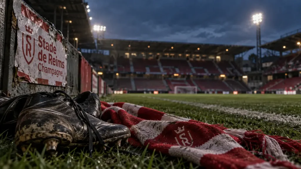 Stade de Reims Champagne, vue de la pelouse et tribunes