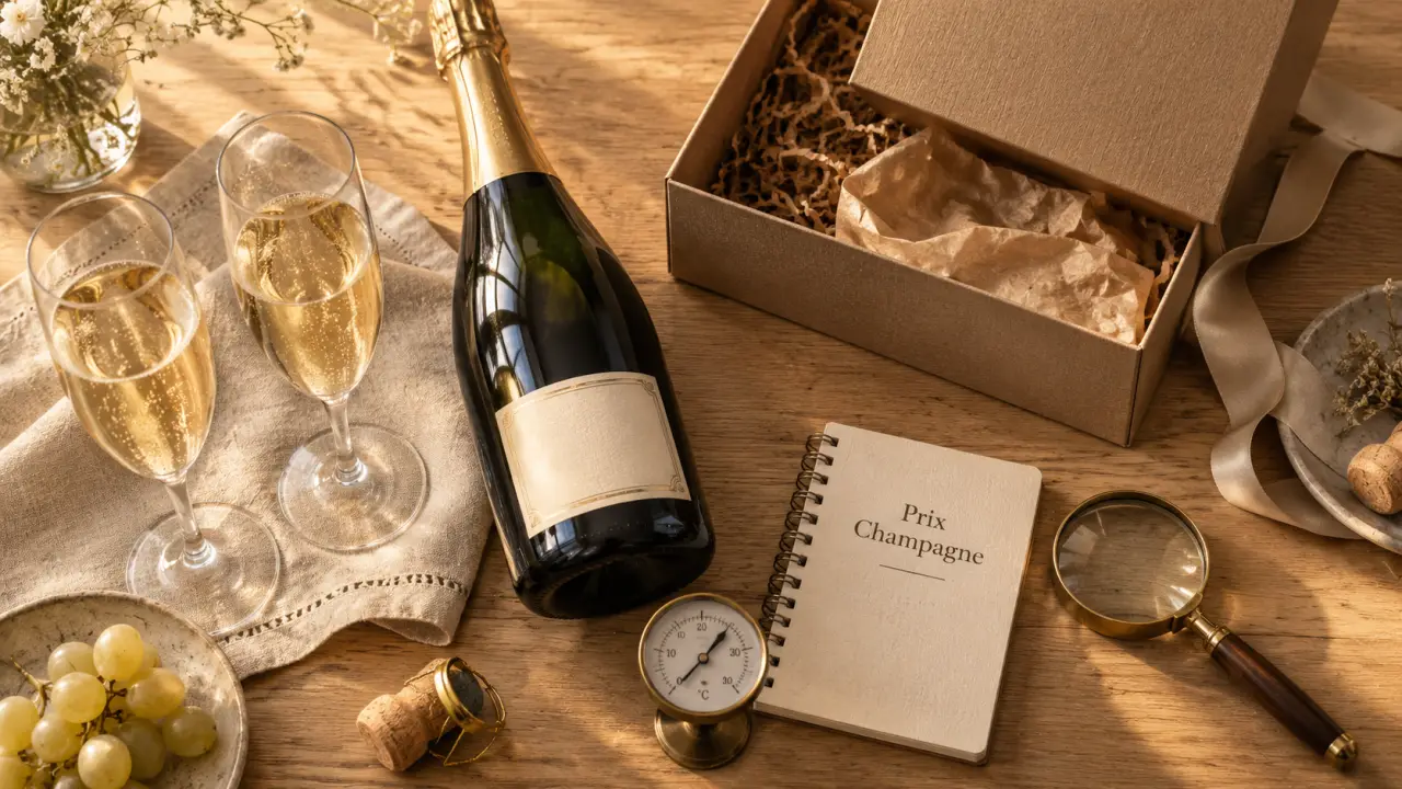 Champagne reims prix : bouteille, verres et coffret cadeau