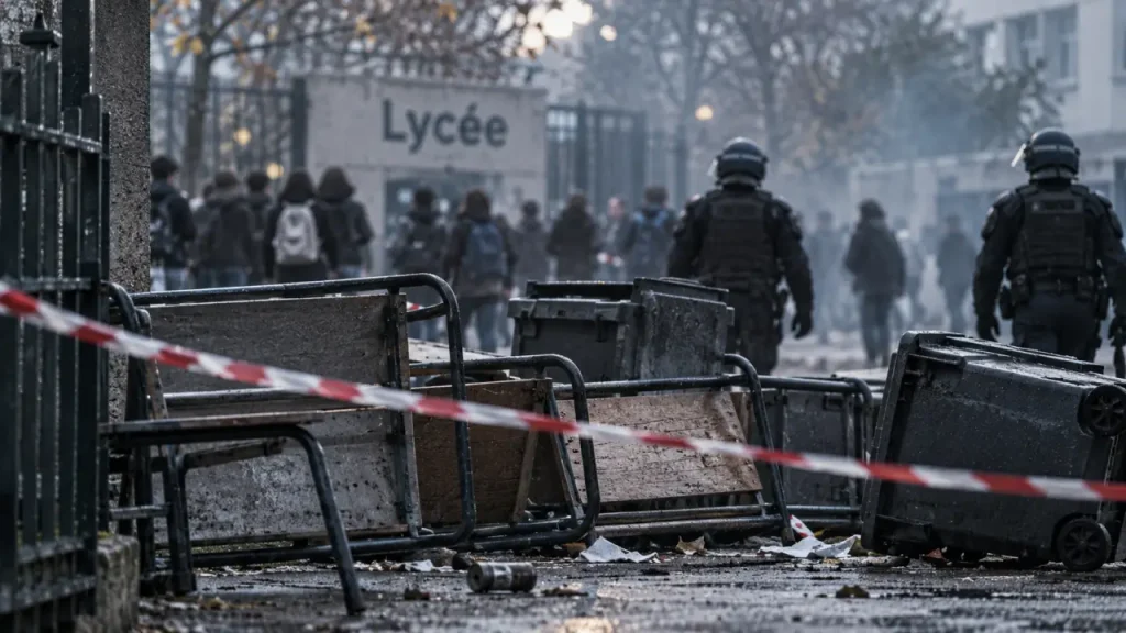 Gaz lacrymogènes devant des lycées mobilisés à Reims et Épernay