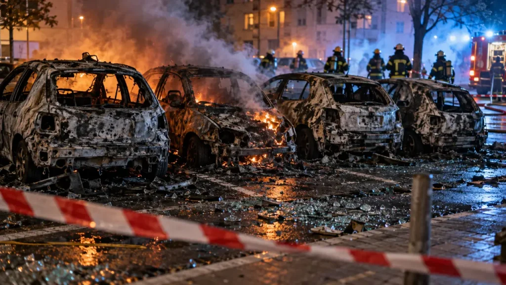 Quatre voitures en feu à Saint-Rémi : les pompiers mobilisés dimanche soir à Reims