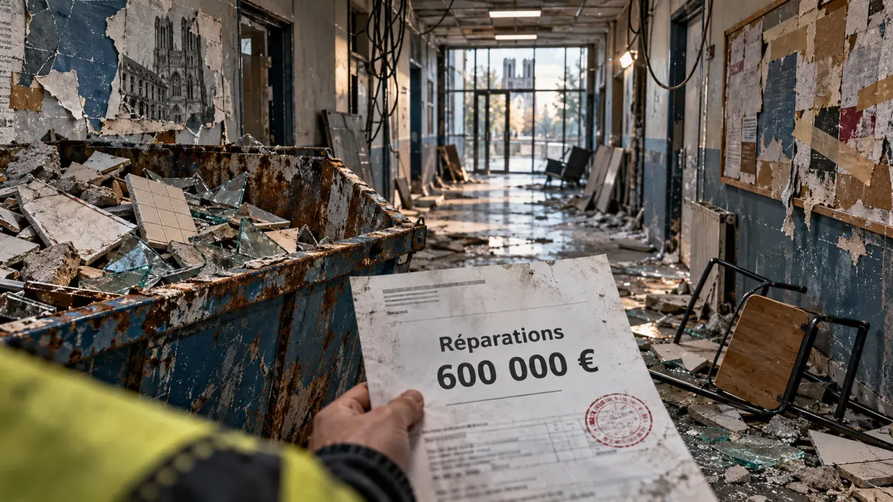 Mouvement lycéen à Reims : 600 000 euros de dégâts dans les établissements