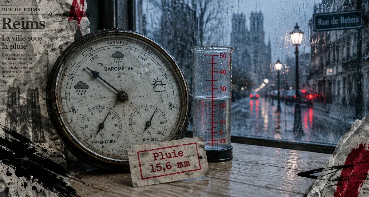 À Reims, 15,6 mm de pluie mercredi, près de quatre fois septembre