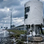 Nouveau dégradé : le radar de Muizon ciblé par de la peinture blanche