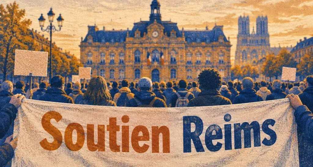 Près de 200 personnes rassemblées à Reims après les violences du 17 octobre