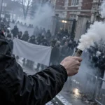 Projectile lancé lors d’un blocus à Reims : le procureur confirme qu’il s’agit d’un policier