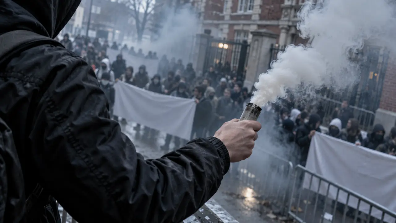 Projectile lancé lors d’un blocus à Reims : le procureur confirme qu’il s’agit d’un policier