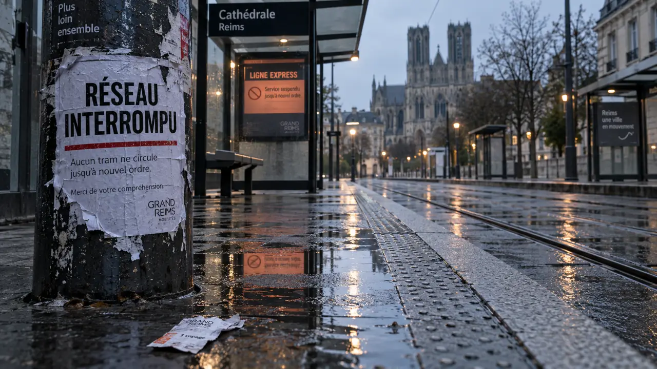 À Reims, bus et tramways à l’arrêt vendredi matin après des manifestations