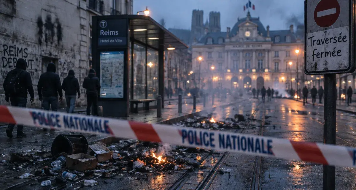 À Reims, heurts dans le centre-ville et traversée urbaine fermée jusqu’à lundi