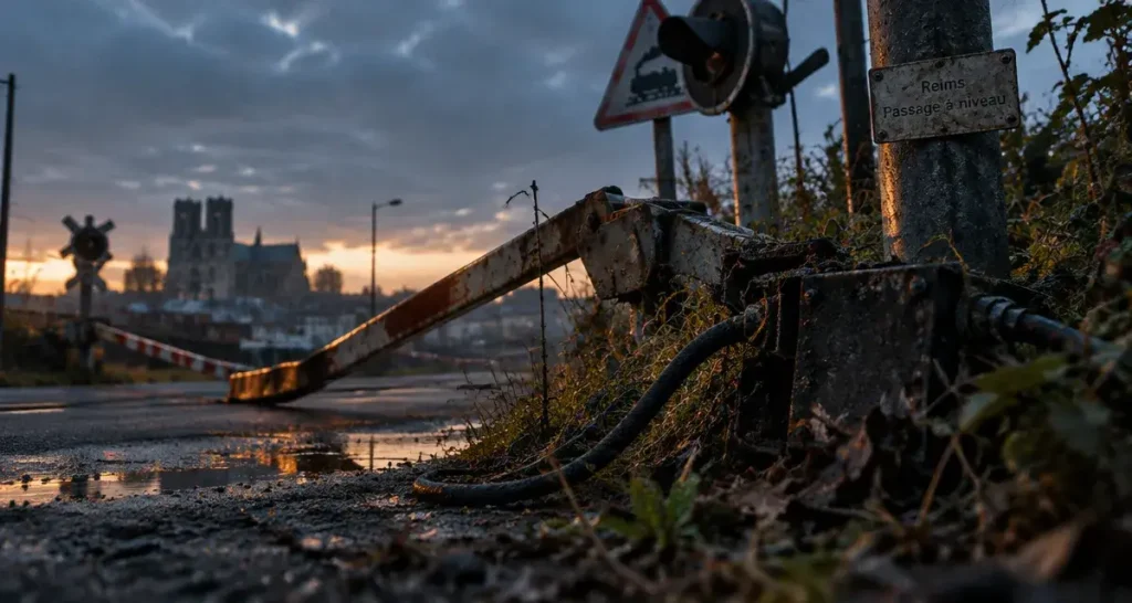 Reims : le passage à niveau de la rue de la Victoire vandalisé