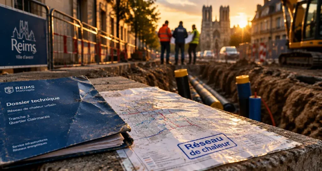 À Reims, le quartier Europe raccordé au réseau de chaleur urbain