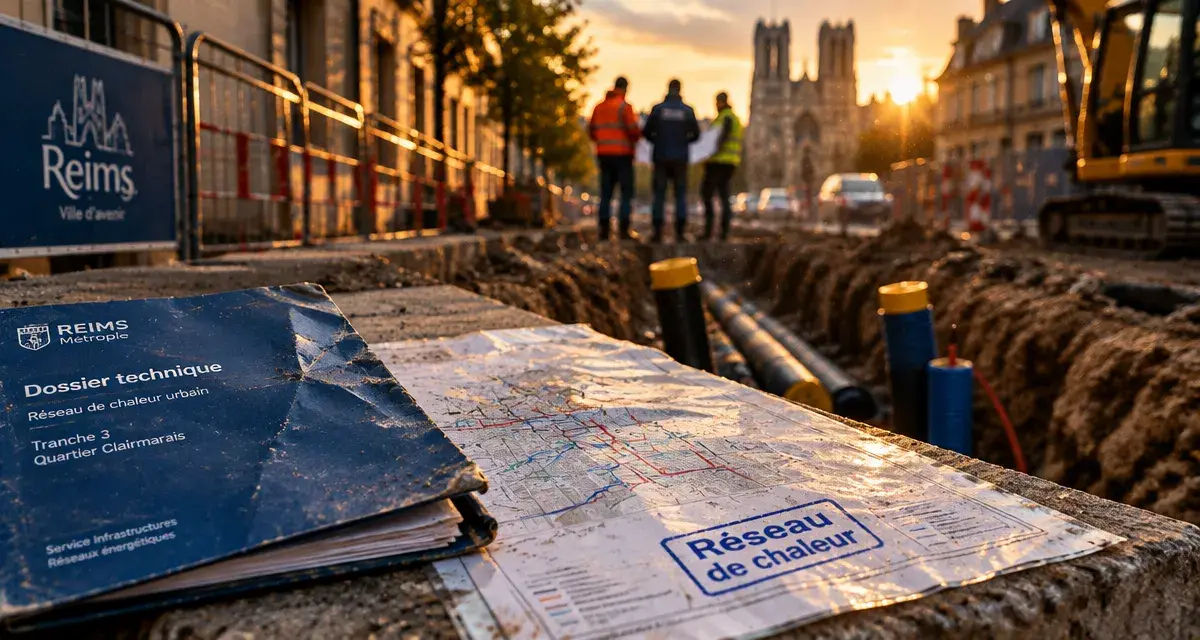 À Reims, le quartier Europe raccordé au réseau de chaleur urbain