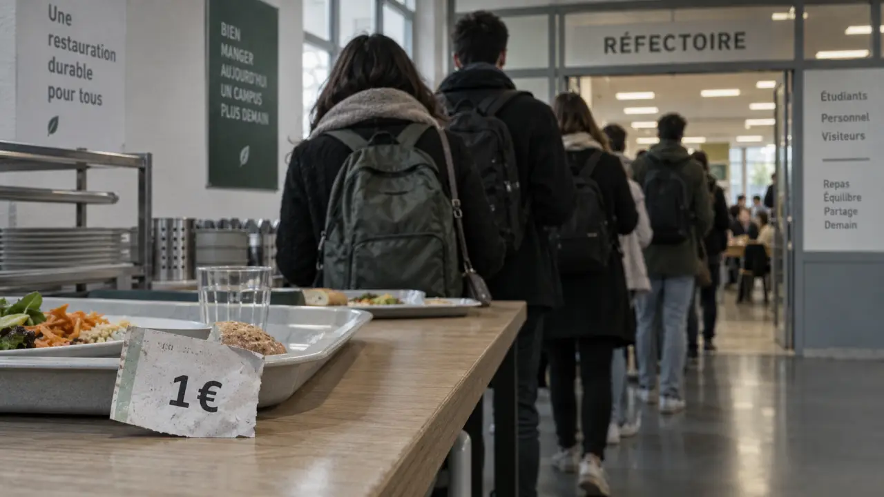 À Reims, le repas à 1 euro allonge les files des restaurants universitaires