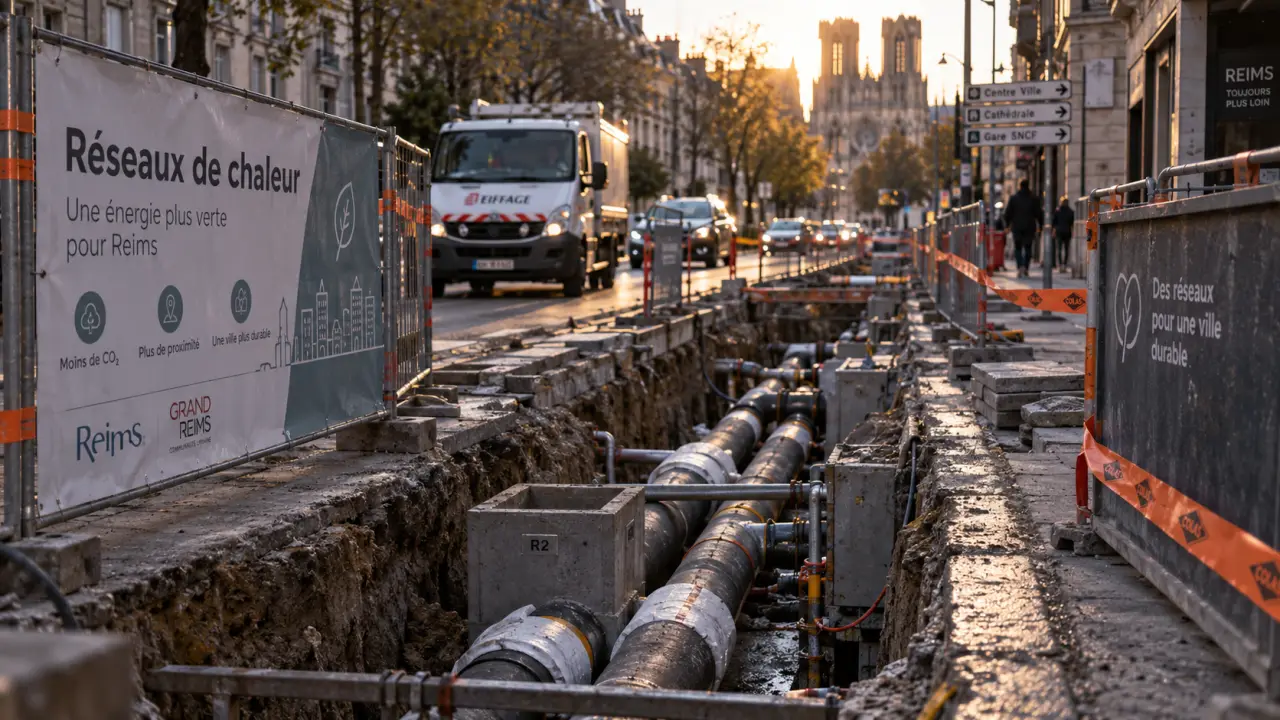 À Reims, les réseaux de chaleur d’Europe et Saint-Remi en transformation