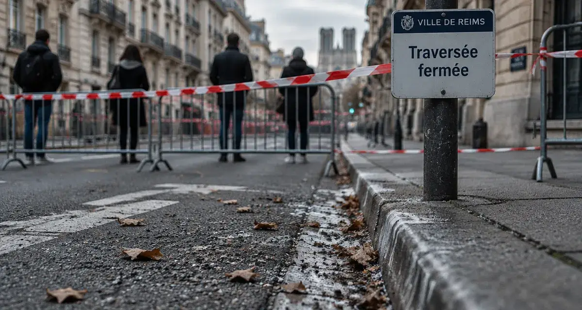 À Reims, la traversée urbaine reste fermée au moins jusqu’à ce lundi