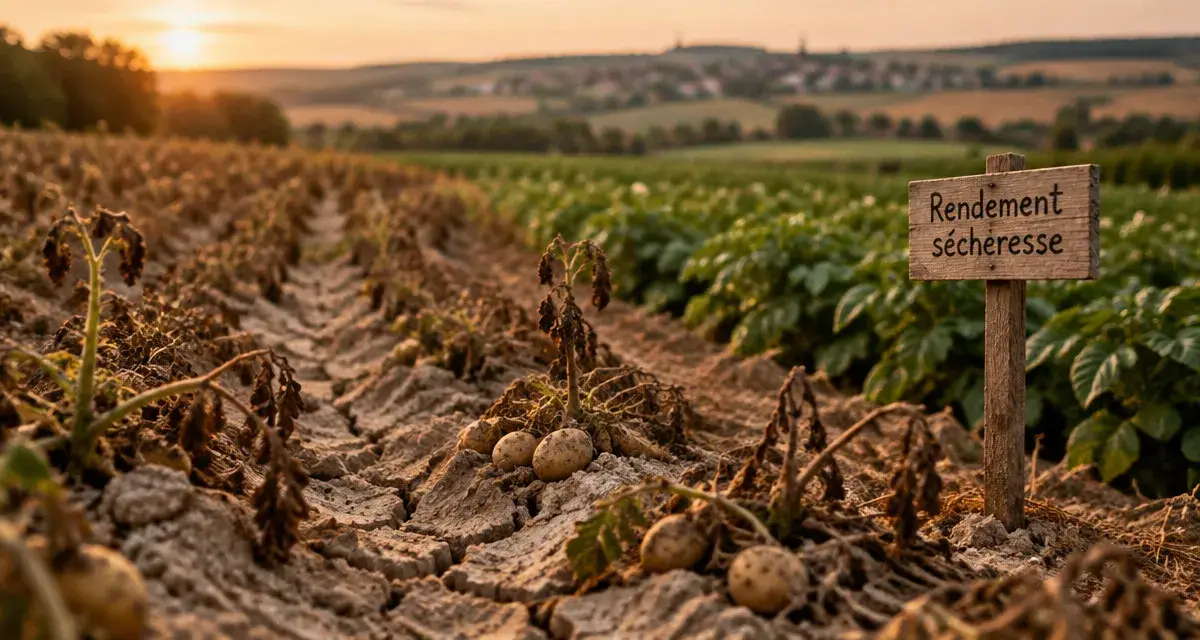 Sécheresse dans la Marne : les pommes de terre en fort recul