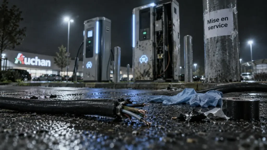 À Sillery, deux bornes de recharge vandalisées avant leur mise en service