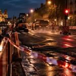 Travaux nocturnes en cours sur le boulevard Paul-Doumer à Reims